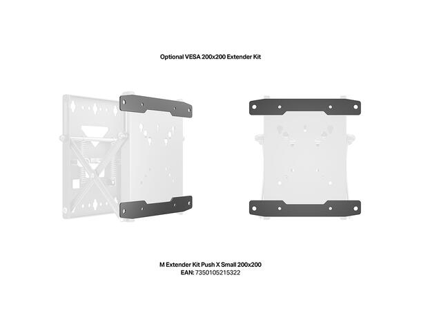 Multibrackets Veggfeste Push X Small 