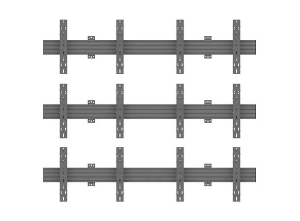 Multibrackets Wallmount Pro MBW2Ux3 Push In Pop Out Black 