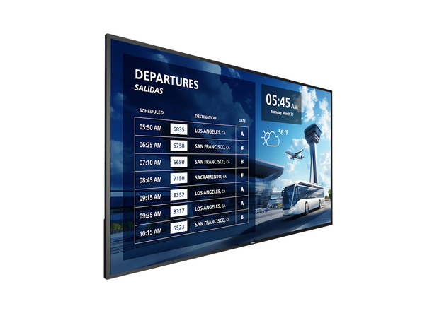 Philips P-Line 43" 24/7, 750 nits HDMI, DP, DVI, USB, 3,5mm 