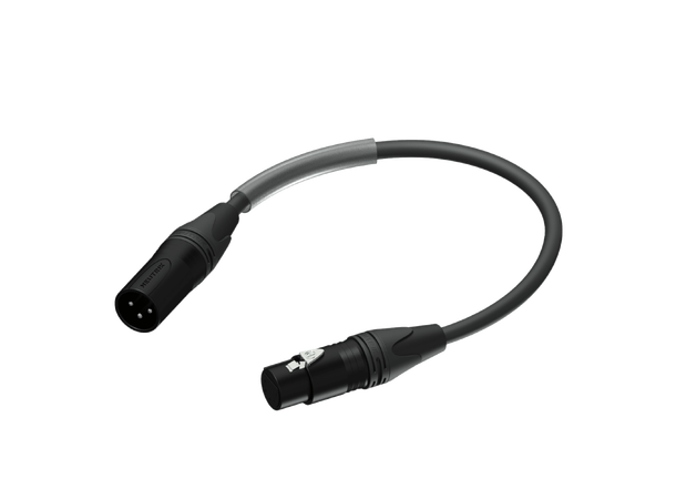 Procab DMX 3-5p  PLP150 Sort 3M - 5FM  Neutrik MXX 110 Ohm 25cm 