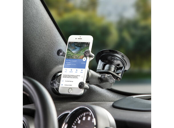 RAM Mount X-Grip holder med sugekopp For mobiltelefoner / iPhone 
