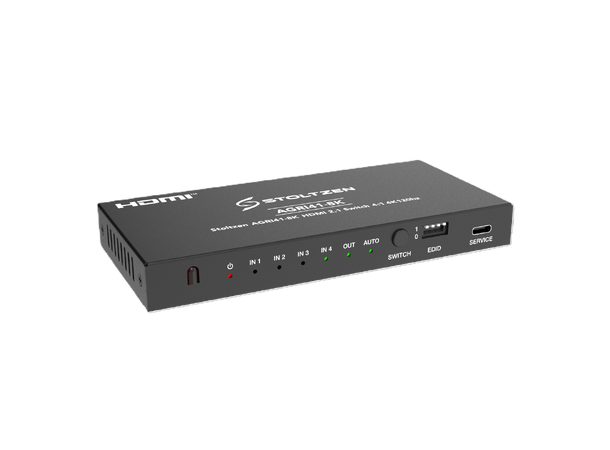 Stoltzen AGRI41-8K HDMI 2.1 Switch 4:1 4K120hz | 8K@30Hz | Downscaler 