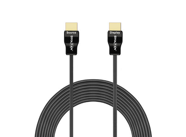 Stoltzen AOC NANO HDMI 2.0 4K@60 10 m 18Gbps | Slim | Ø3,8mm | Armored 
