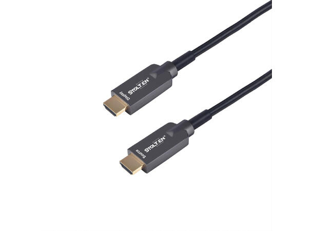 Stoltzen AOC STEEL HDMI 2.0 4K@60 15 m 18Gbps | Stainless steel | Kevlar armor 