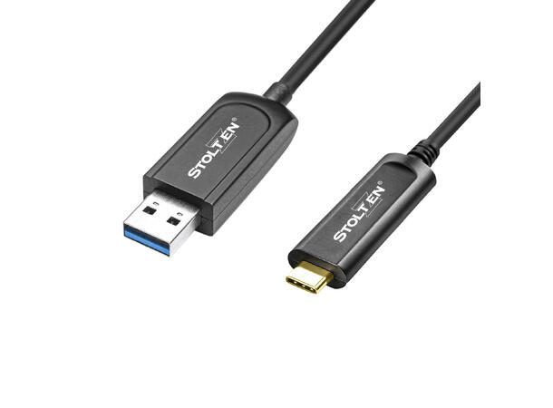 Stoltzen AOC USB 3.2 10 Gbps A-C 20 m Gen 2 | Compatible with 3.0/2.0