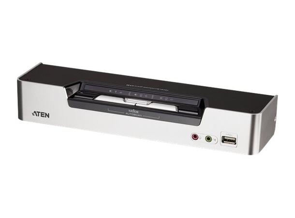 Aten KVM  2-PC 1-Bruker CS1642A Switch Box, Dual DVI-I, Daisychain