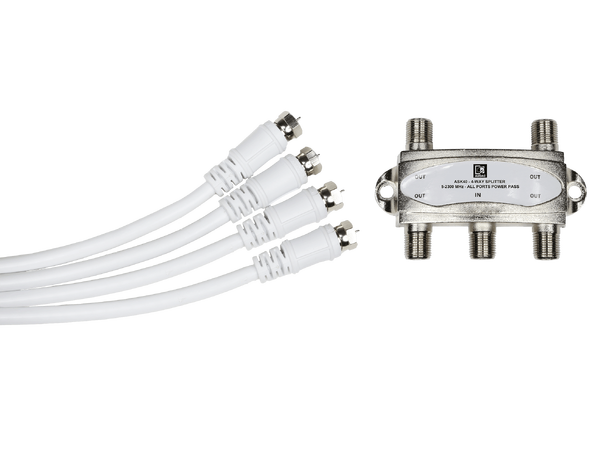 Audac Antenne Splitter ASK40S 4-veis splitter for DAB/DAB+ antenne 