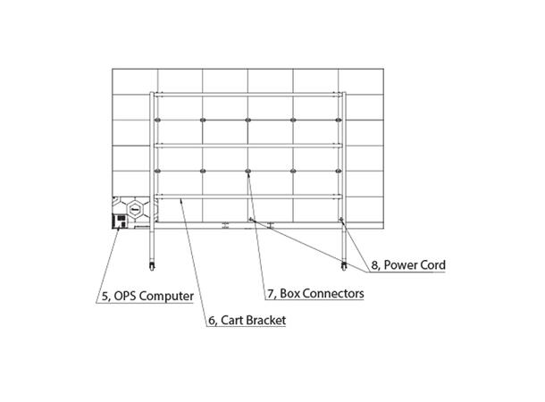 Hisense 163" LED all-in-one, Veggfeste 500nits, Android 9.0, Pixel Pitch: 1.875 