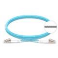 LinkIT FiberPatch Armored OM3 LC/LC 1m Braided steel | Duplex | LSZH | Aqua