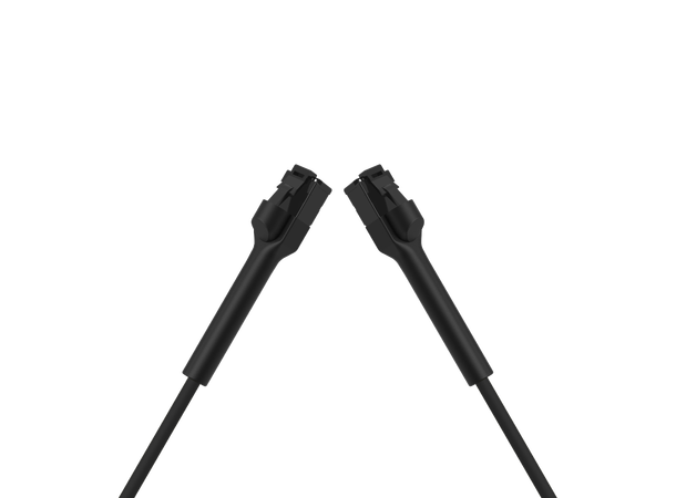 LinkIT Flexi-boot U/UTP Cat6a svart 1m AWG28/7 , LSZH , 3,6mm 