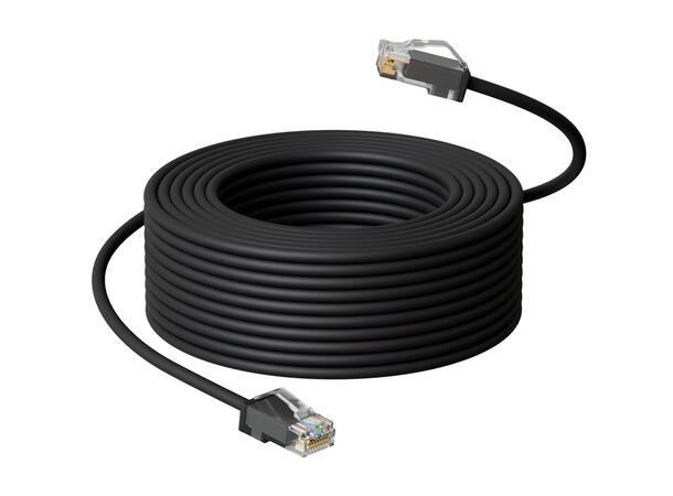 LinkIT Outdoor Patch U/UTP Cat6a 50m AWG24 , PUR , OD 6mm , Black 