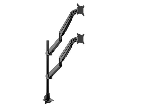 Multibrackets Bordstativ gassarm dual Svart, VESA 75 100, 10kg 15"-34" 