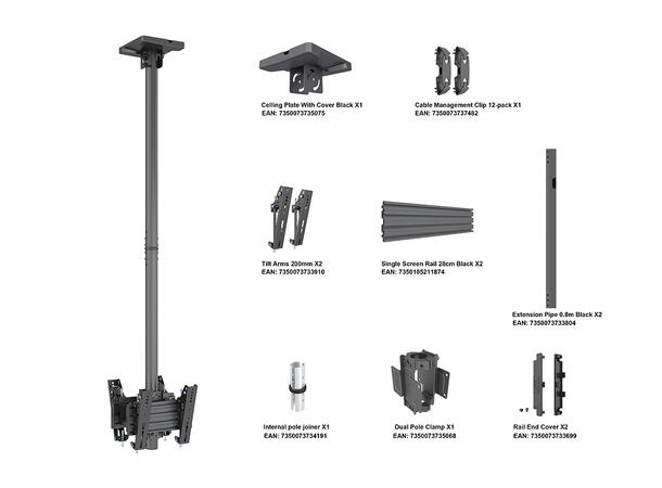 Multibrackets Ceiling Mount Pro MBC1UX2 VESA 200* 