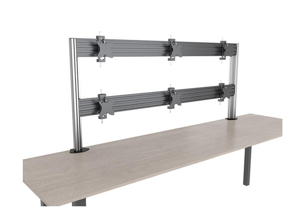 Multibrackets Deskmount Pro MBDM3X2U Sølv. 100x100, 60Kg, 6x 15"-32" 