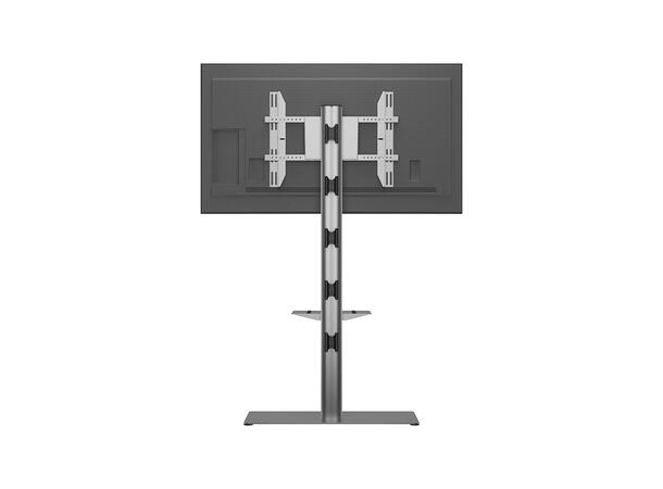 Multibrackets Display Stand 180 Single S ilver w Floorbase/Shelf* 