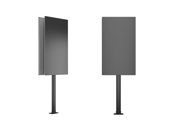 Multibrackets Gulvstativ180 B2B Svart, 700x400, 60Kg, 24"-65" 