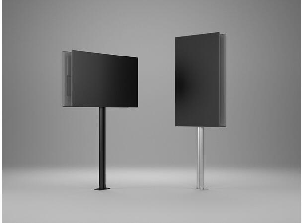 Multibrackets Gulvstativ180 B2B Svart, 700x400, 60Kg, 24"-65" 