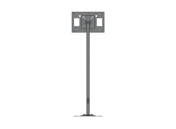 Multibrackets Gulvstativ single QBR13 Svart, 100x100, 10Kg, 7-30" 