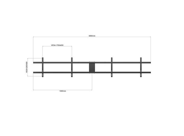 Multibrackets Motorized Dual Screen Moun t 110¨ 