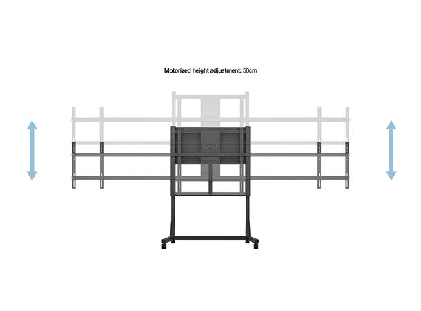 Multibrackets Motorized Floorstand Dual Screen 110¨160kg SD* 