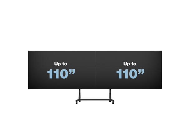 Multibrackets Motorized Floorstand Dual Screen 110¨160kg SD* 