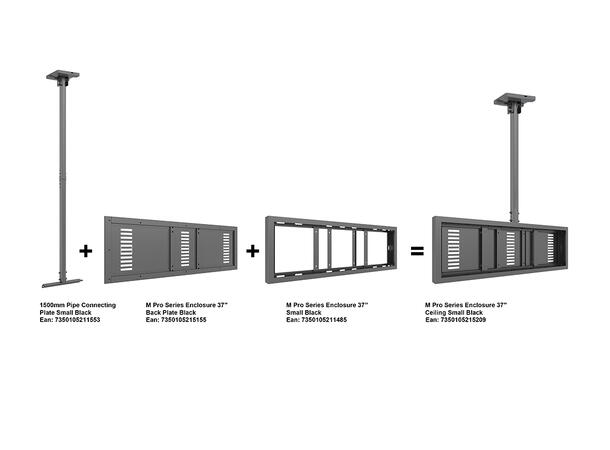 Multibrackets Pro Series - Enclosure 37" Ceiling Small Black* 
