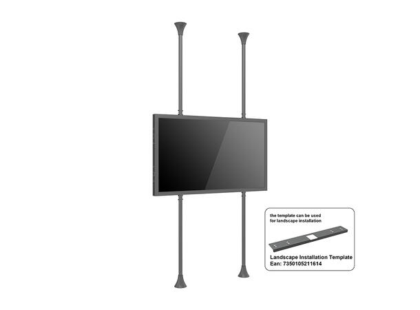 Multibrackets Pro Series - Enclosure 75" Floor to Ceiling Large Black* 