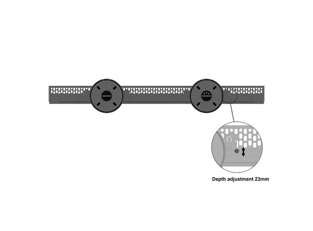 Multibrackets Pro Series - Enclosure 75" Floor to Ceiling Large Black* 