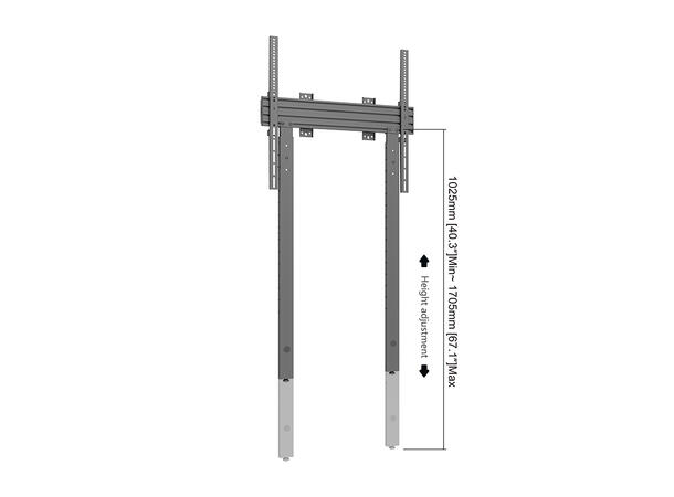 Multibrackets Pro Series - Wallmount Fix ed MBW1U 600 w Floorsupport* 