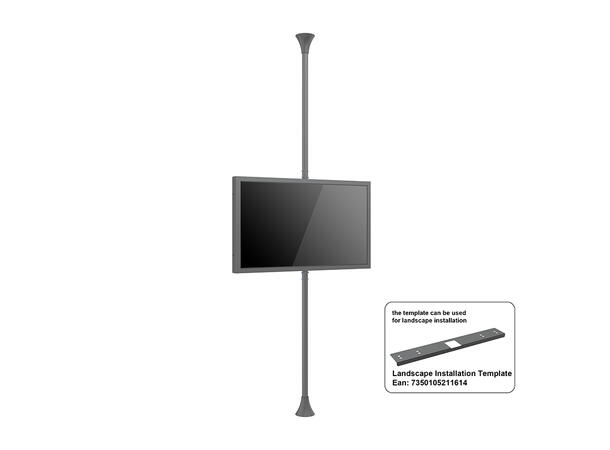 Multibrackets Pro kabinett Gulv/tak 50" Svart, 25Kg, Vesa 400x400 