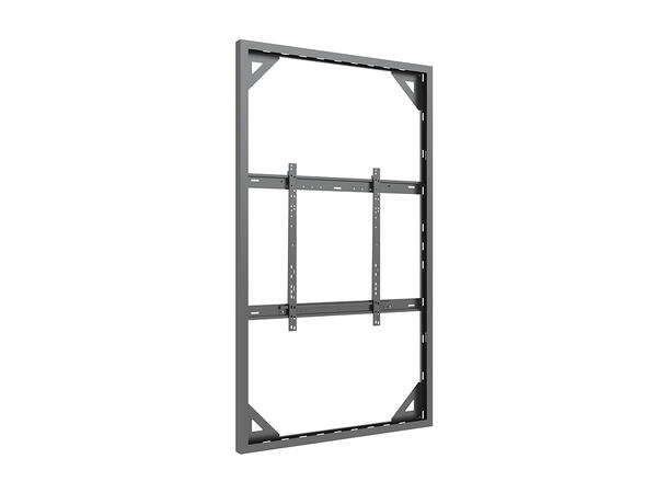 Multibrackets Pro kabinett vegg 85" Slim Svart, 80Kg, Vesa 800x500 