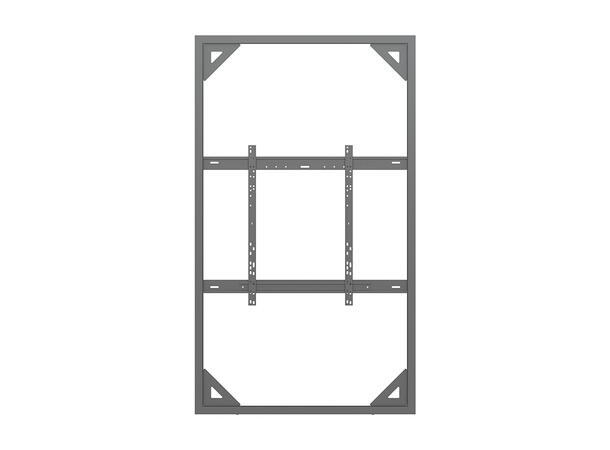 Multibrackets Pro kabinett vegg 85" Slim Svart, 80Kg, Vesa 800x500 