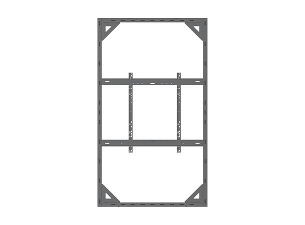Multibrackets Pro kabinett vegg 85" Slim Svart, 80Kg, Vesa 800x500 