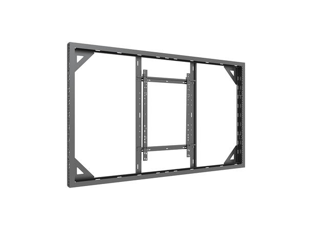 Multibrackets Pro kabinett vegg 85" Slim Svart, 80Kg, Vesa 800x500 