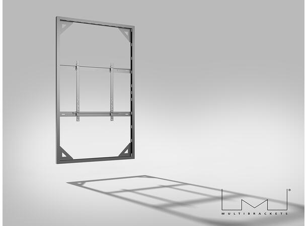 Multibrackets Pro kabinett vegg 85" Slim Svart, 80Kg, Vesa 800x500 