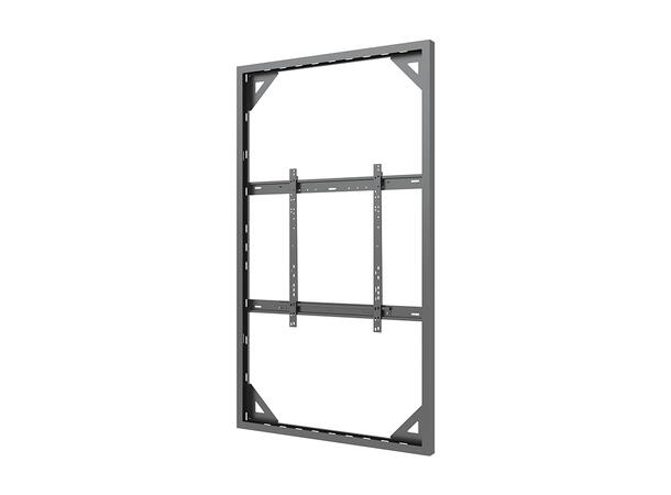 Multibrackets Pro kabinett vegg 85" Svart, 80Kg, Vesa 800x500 