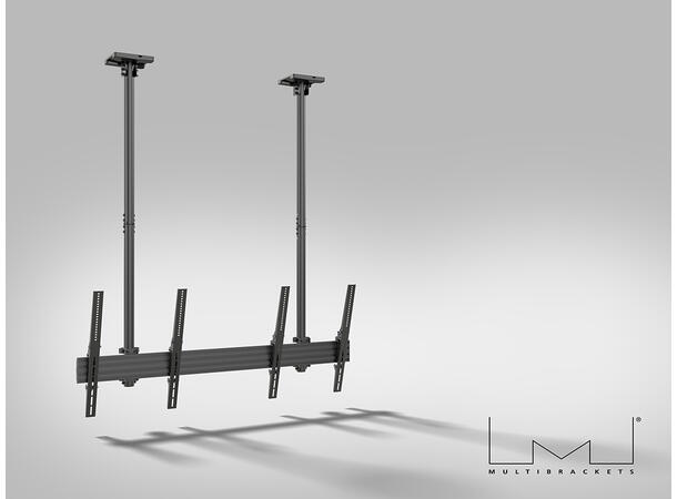 Multibrackets Pro takfeste MBC2UPHD Svart, 2x 600x400, 100 Kg, 155cm, 50-75" 