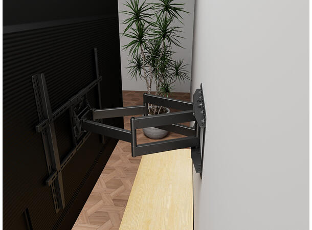 Multibrackets Veggfeste 700mm HD Dual Sort, maks 800x600, 90Kg, 70cm 