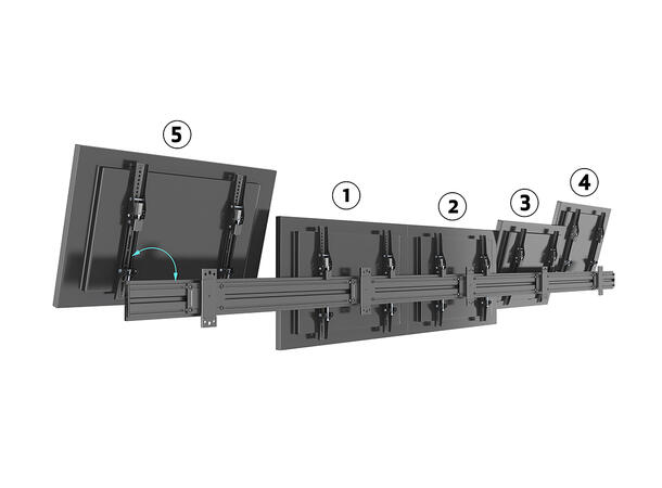 Multibrackets Wallmount Pro MBW5U Tilt B lack* 