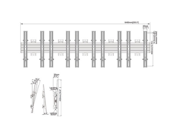 Multibrackets Wallmount Pro MBW5U Tilt B lack* 