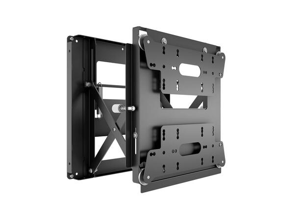 Multibrackets veggfeste Push Small Svart, 200x200, 25Kg 