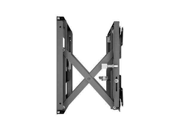 Multibrackets veggfeste Push Small Svart, 200x200, 25Kg 