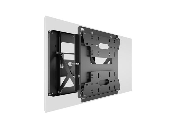 Multibrackets veggfeste Push Small Svart, 200x200, 25Kg 