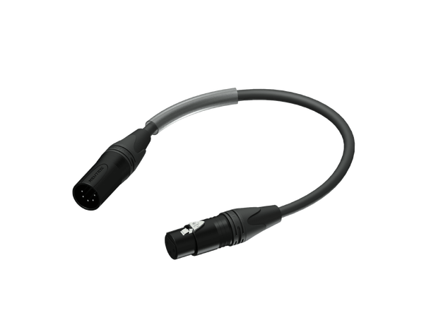 Procab DMX 5-3p  PLP155 Sort 5M - 3 FM  Neutrik MXX 110 Ohm 25cm 