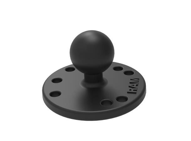 RAM Mount Round Plate with Ball 1'' Rubber Ball / 2.5'' Plate