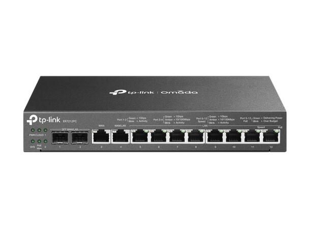 TP-Link Omada VPN Router ER7212PC Omada controller|8xPoE+|2xWAN|2xSFP|110W
