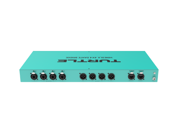 Turtle AV Mineola 4x4 Dante Audio Bridge 8x XLR inputs with 48V Phantom Power 