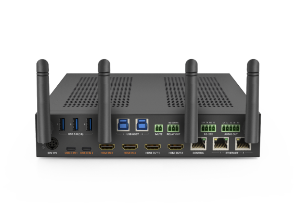 Wyrestorm SW-640L-TX-W Synergy 4-Input 4 K60Hz Presentation Switcher | USB-C 60W 