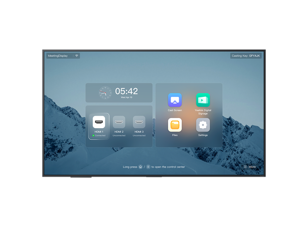 Yealink MeetingDisplay MD75 75" 18/7, 500 nits, Haze 25% | Android 13 