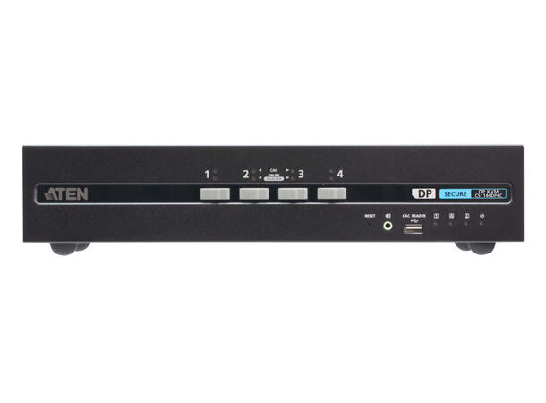 Aten Secure KVM 4-Port USB DP Dual 4K | PSD PP V4.0 | Card Reader. 
